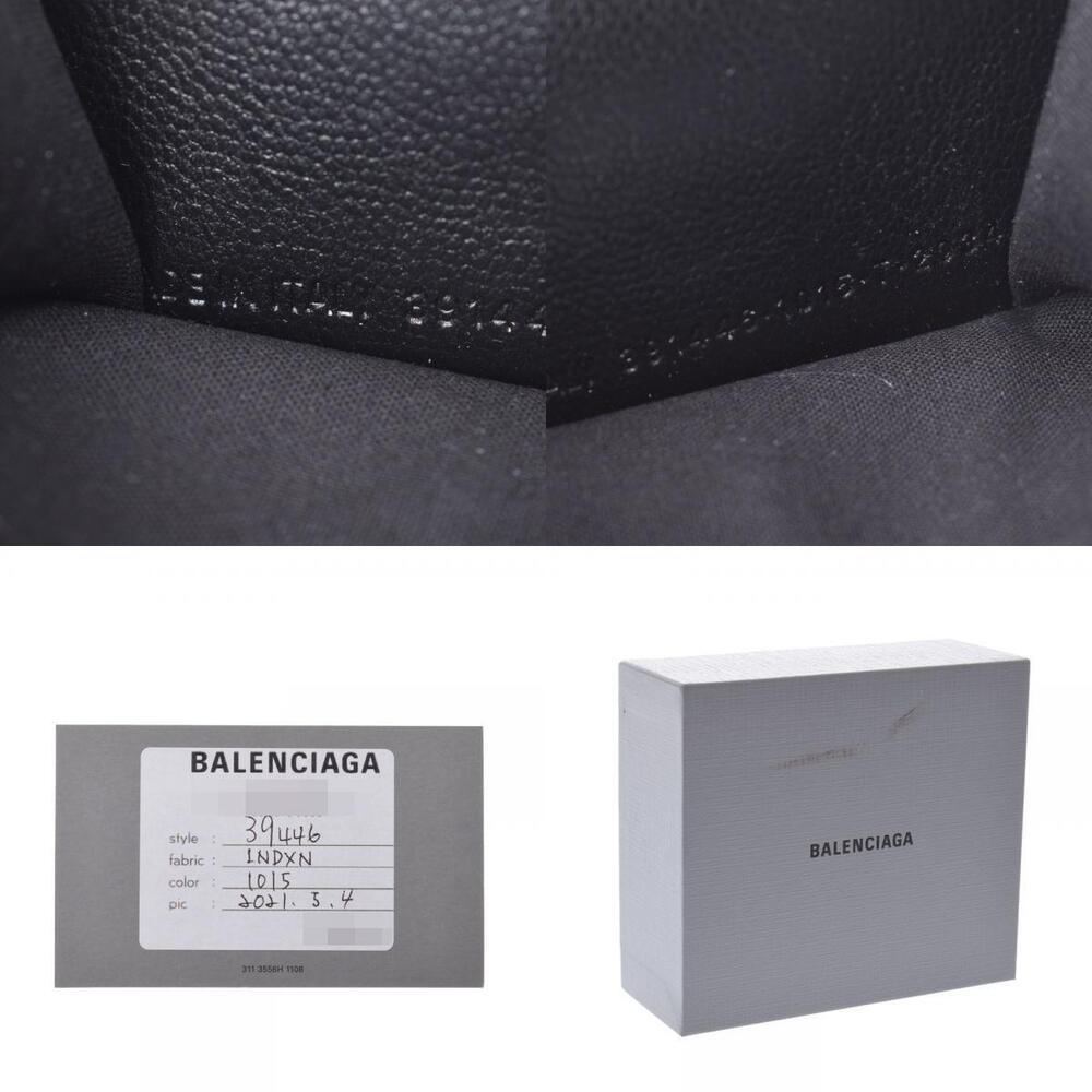 Balenciaga Black Paper Tri fold Wallet Compact - Picture 12 of 12